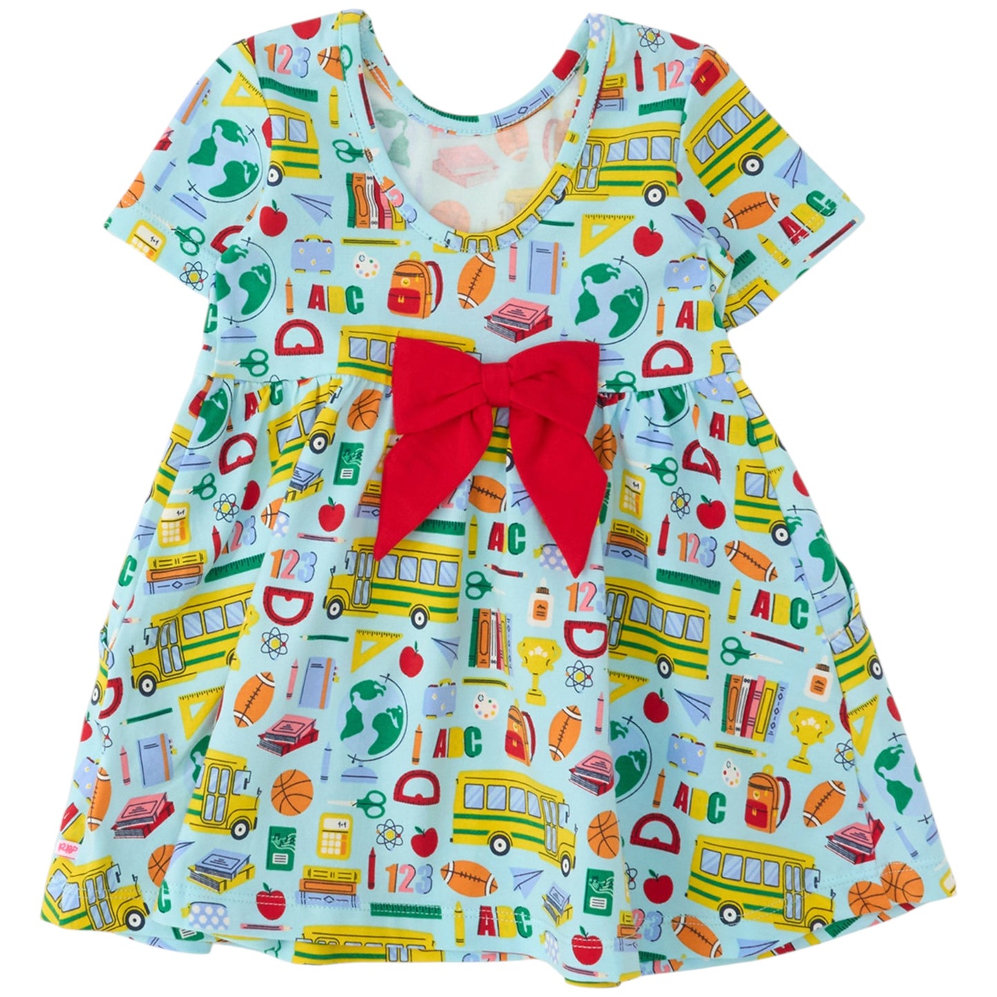 Ruffle Butts Classroom Crew Knit Twirl Dress