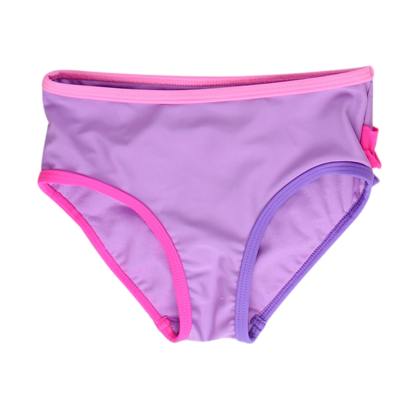 Ruffle Butts Zipper Rash Guard 2-piece Swimsuit