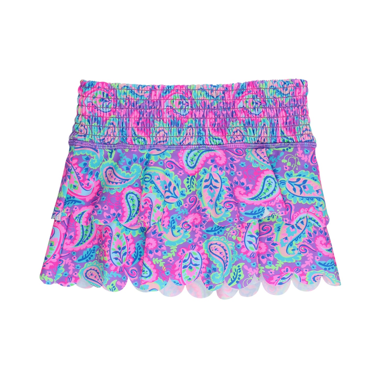 Ruffle Butts Paisley Active Tiered Flare Skort