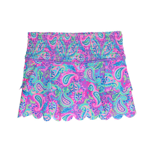 Ruffle Butts Paisley Active Tiered Flare Skort