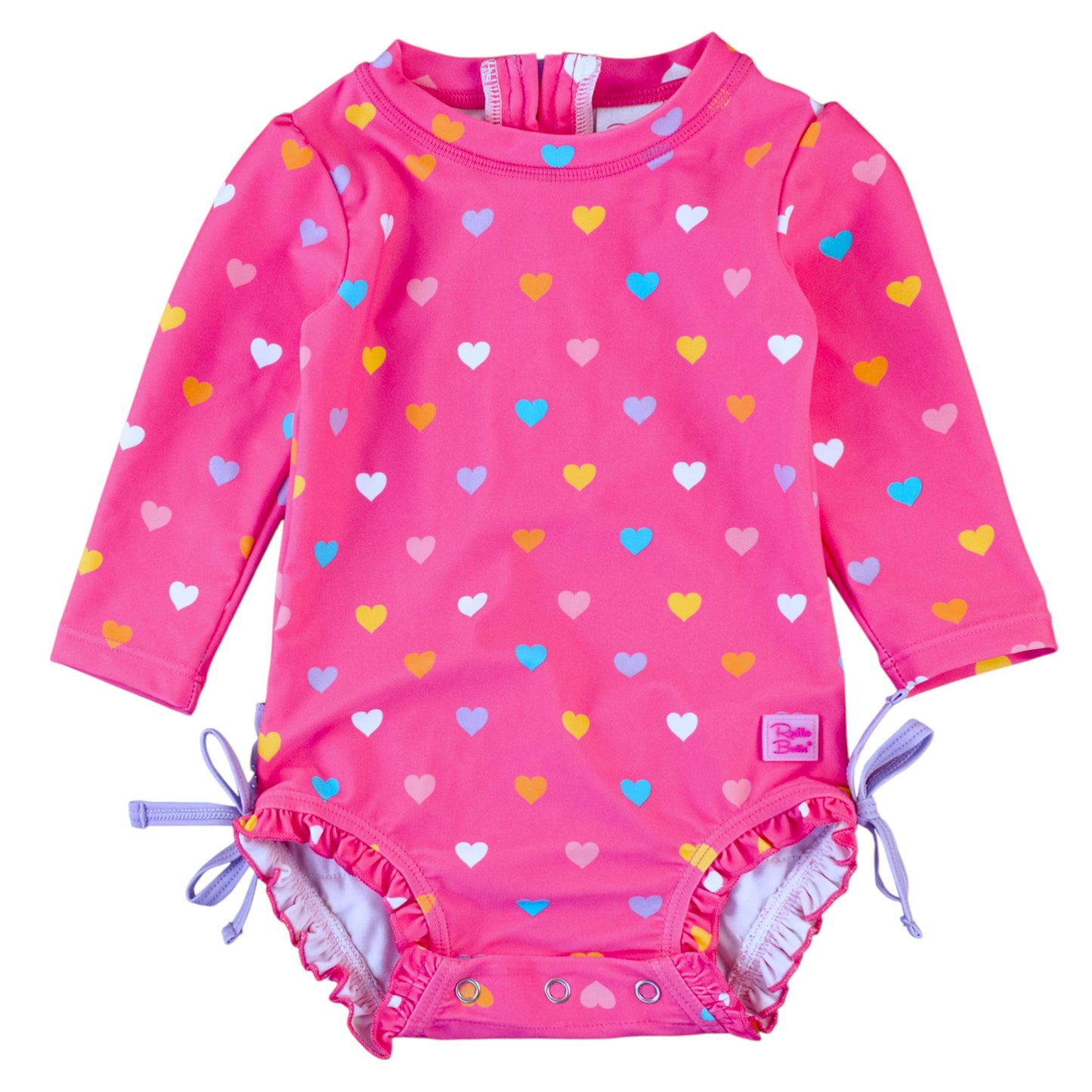 Ruffle Butts Long Sleeve One Piece Rash Guard Swimsuit