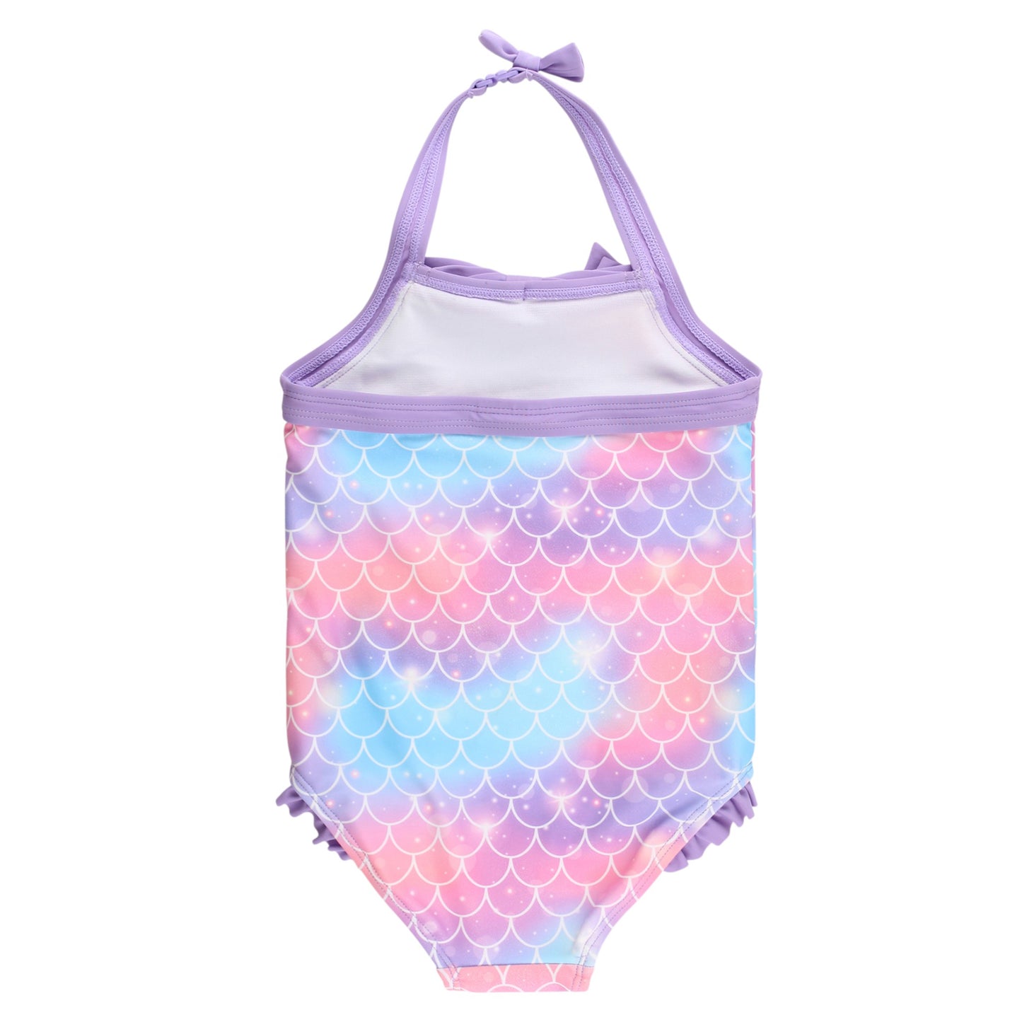 Ruffle Butts Shimmer Mermaid Tale Halter One Piece Swimsuit