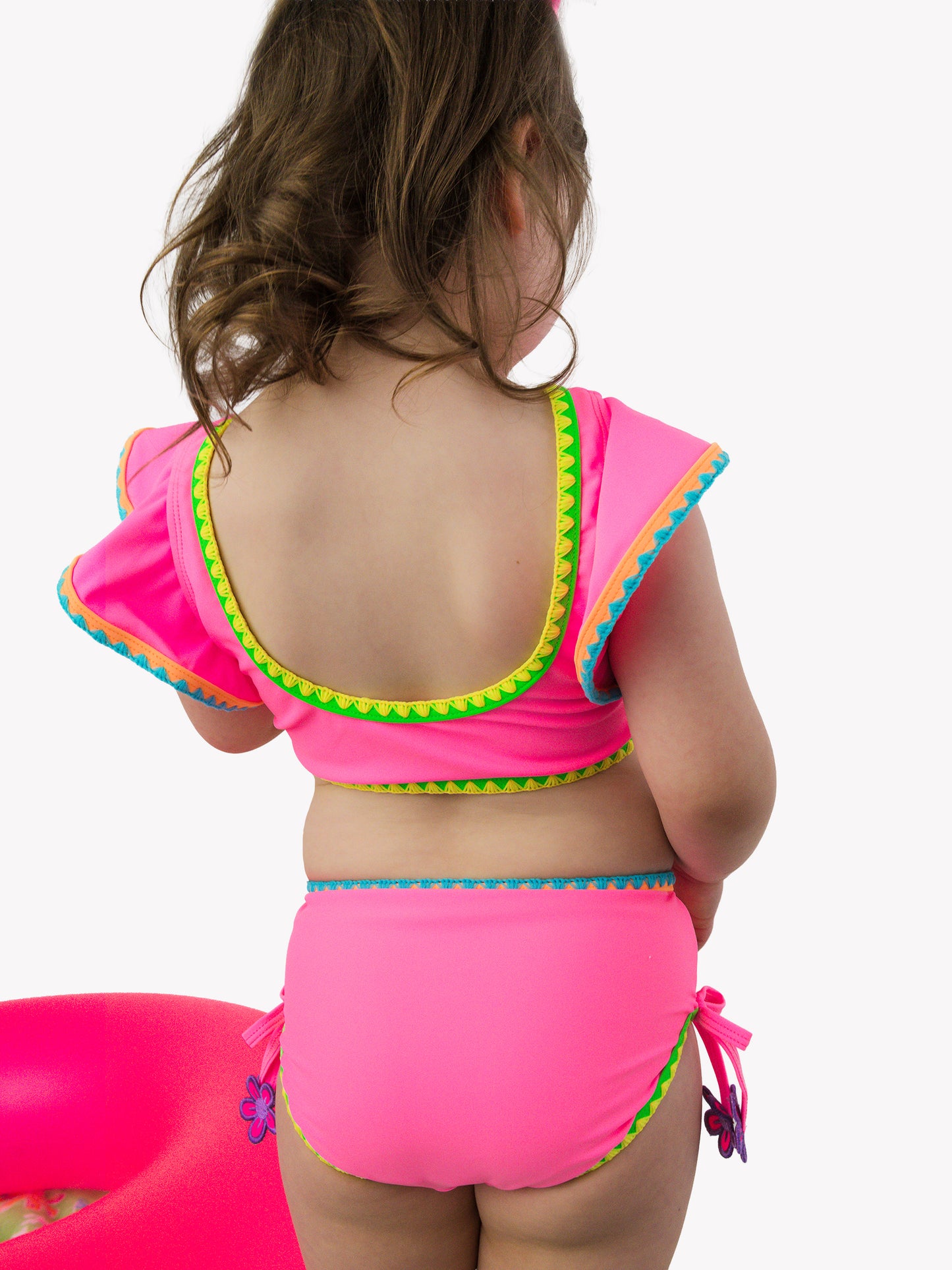 Ruffle Butts Crochet Detail Butterfly Tankini 2-Piece Swimsuit