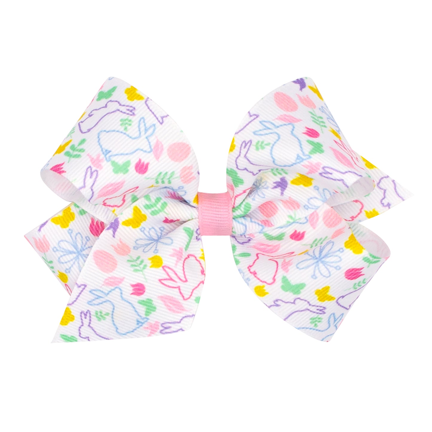 Wee Ones Medium Easter-themed Grosgrain Hair Bow