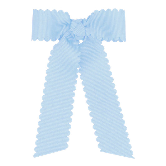 Wee Ones Tiny Scalloped Edge Streamer Hair Bow