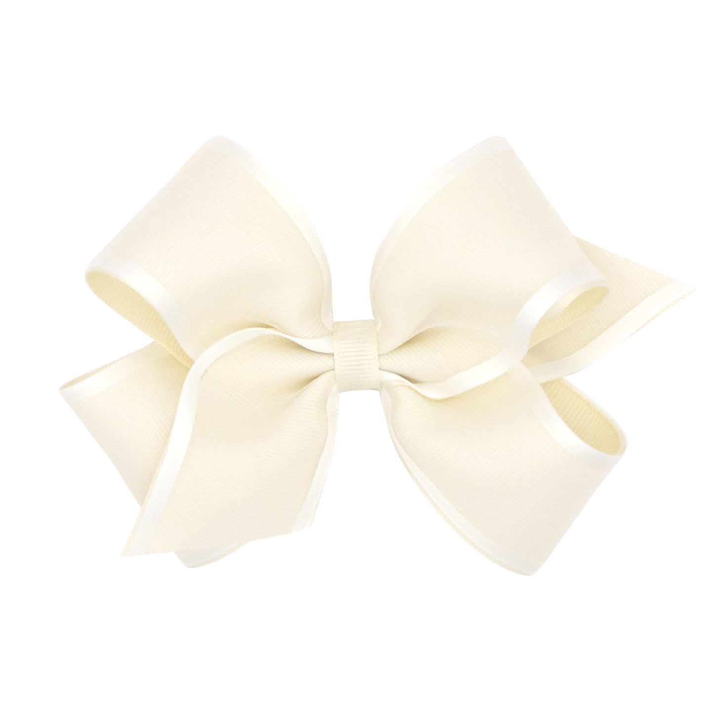 Wee Ones Medium Organza and Satin Overlay Hair Bow