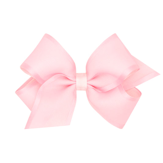 Wee Ones Medium Organza and Satin Overlay Hair Bow