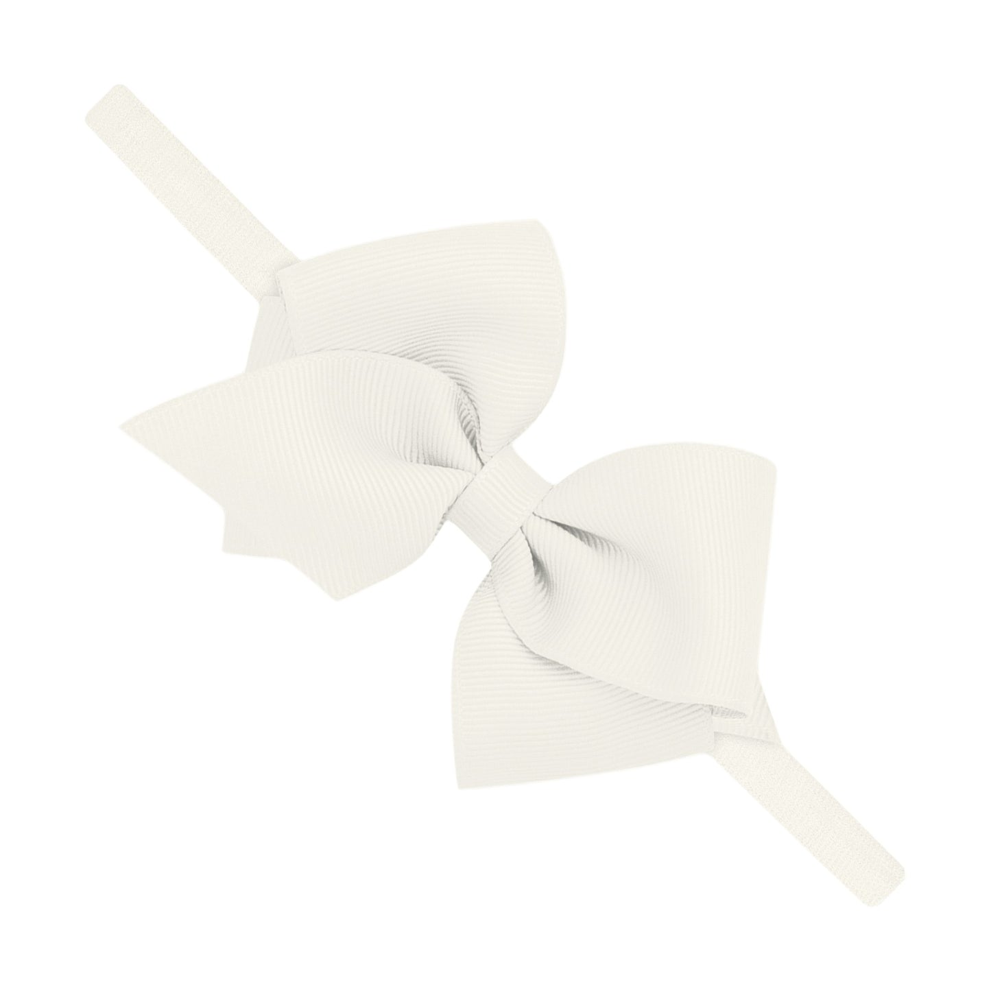 Wee Ones Extra Small Grosgrain Bow on Matching Skinny Nylon Band