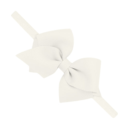 Wee Ones Extra Small Grosgrain Bow on Matching Skinny Nylon Band