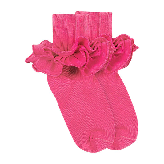 Jefferies Socks Misty Ruffle Lace Socks