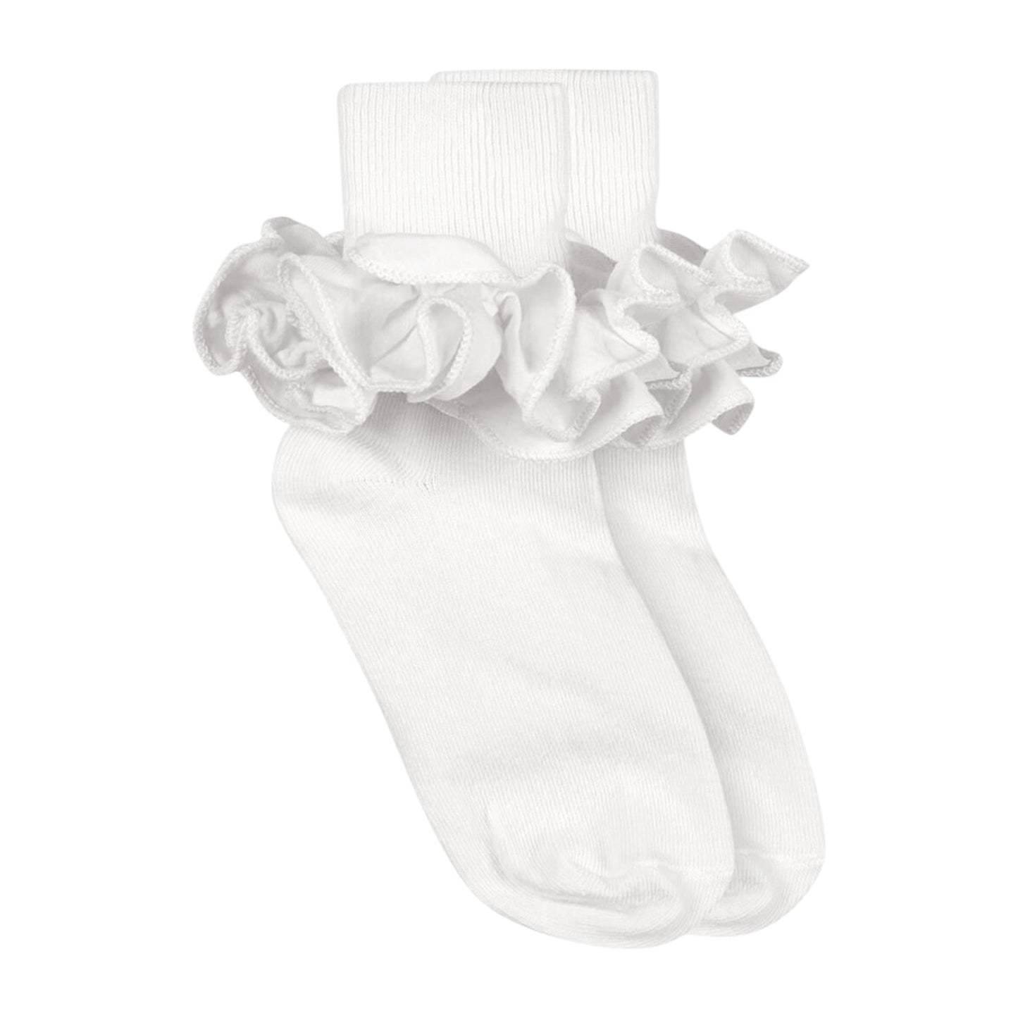 Jefferies Socks Misty Ruffle Lace Socks