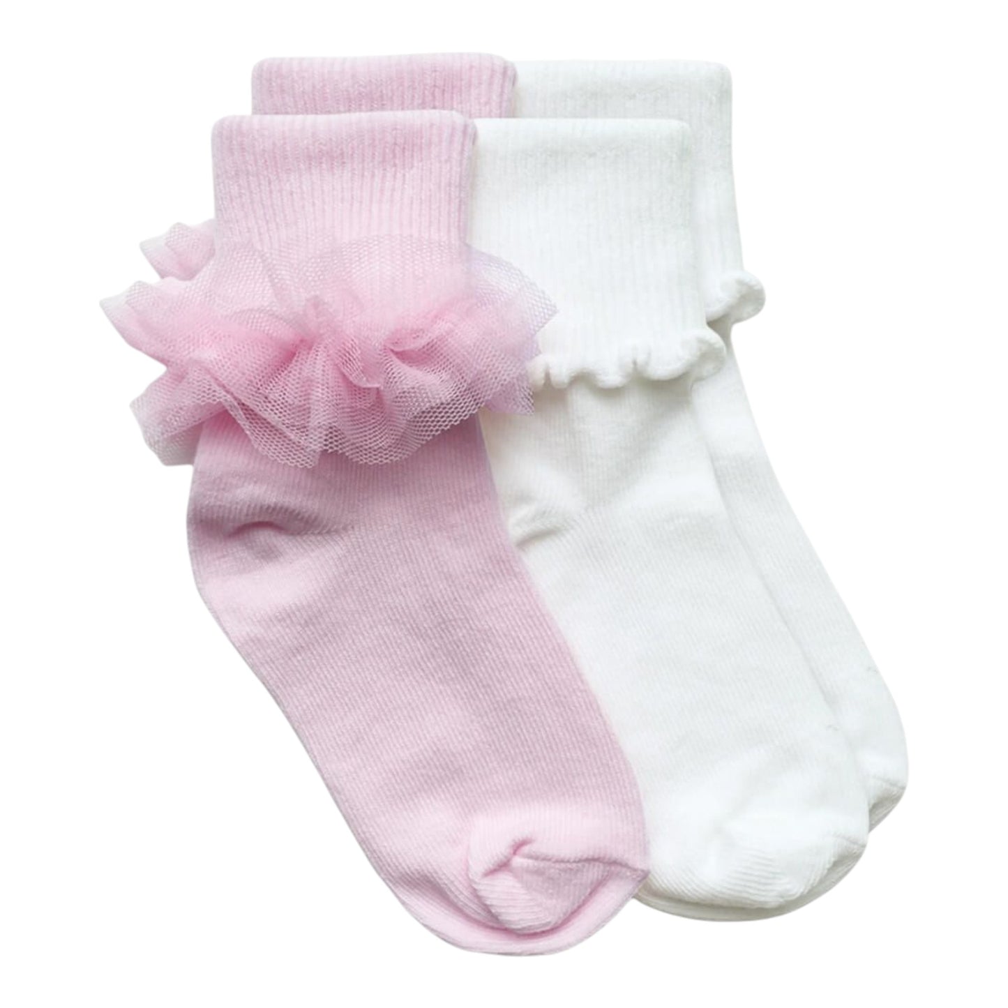 Jefferies Socks Ruffle Lace & Ripple Edge Socks