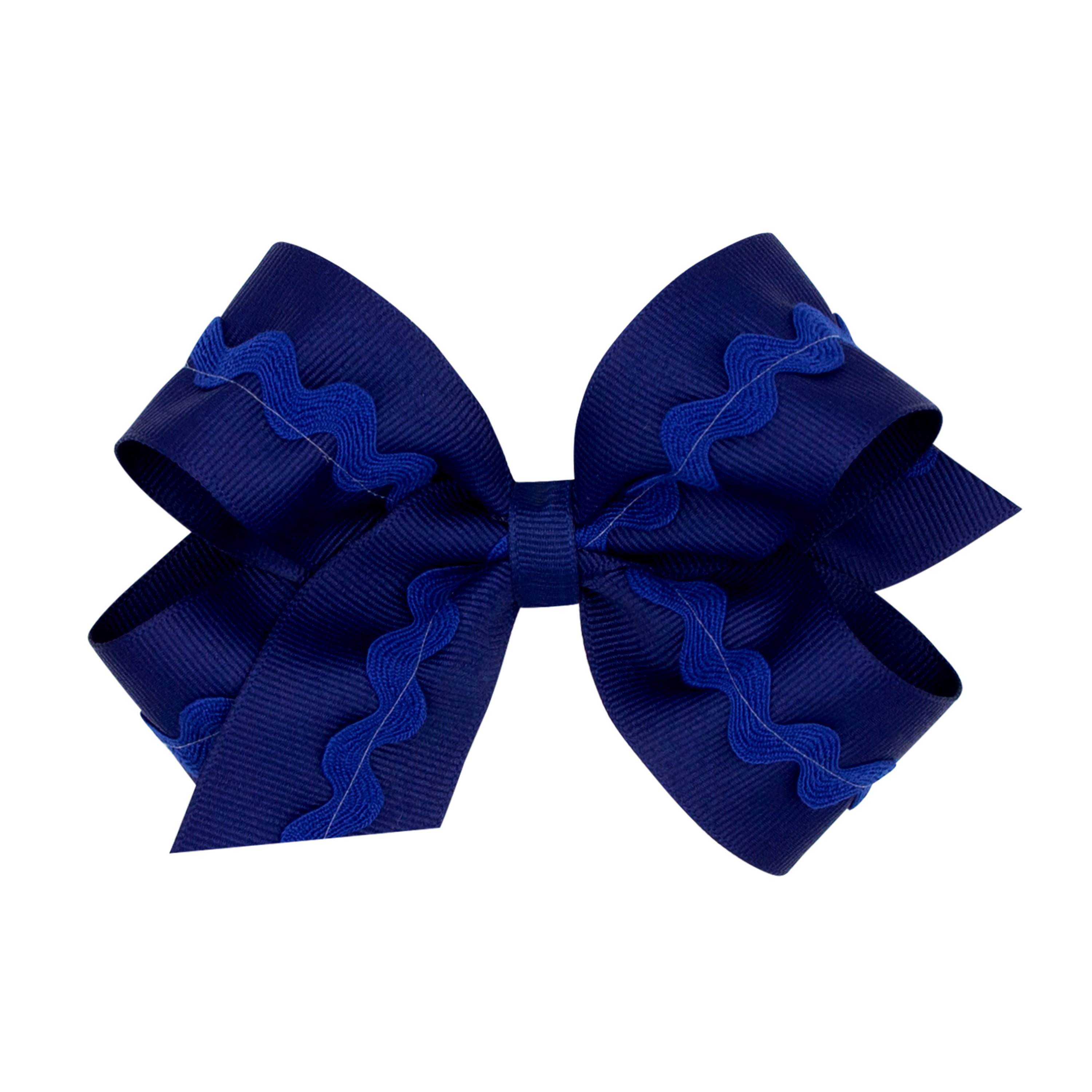 Wee Ones Grosgrain Hair Bow with Ric-Rac Trim – Sikes Children's Shoe Store