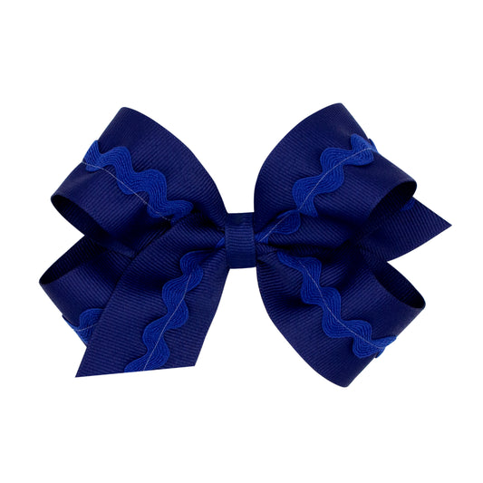 Wee Ones Grosgrain Hair Bow with Ric-Rac Trim