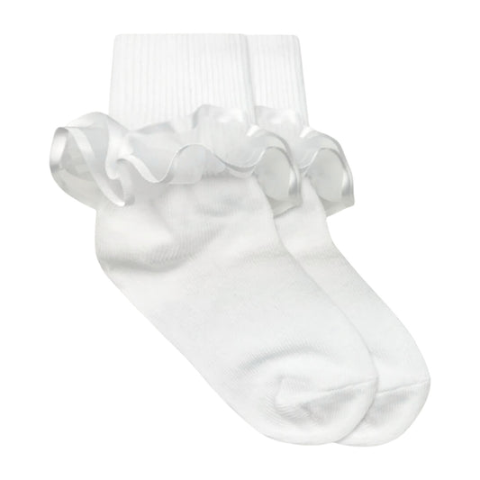 Jefferies Socks Frilly Ruffle Lace Socks