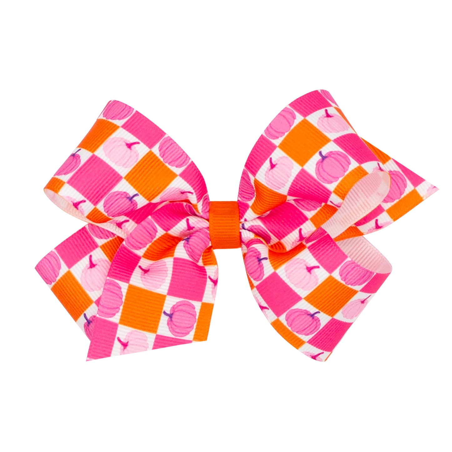 Wee Ones Medium Halloween Print Grosgrain Hair Bow