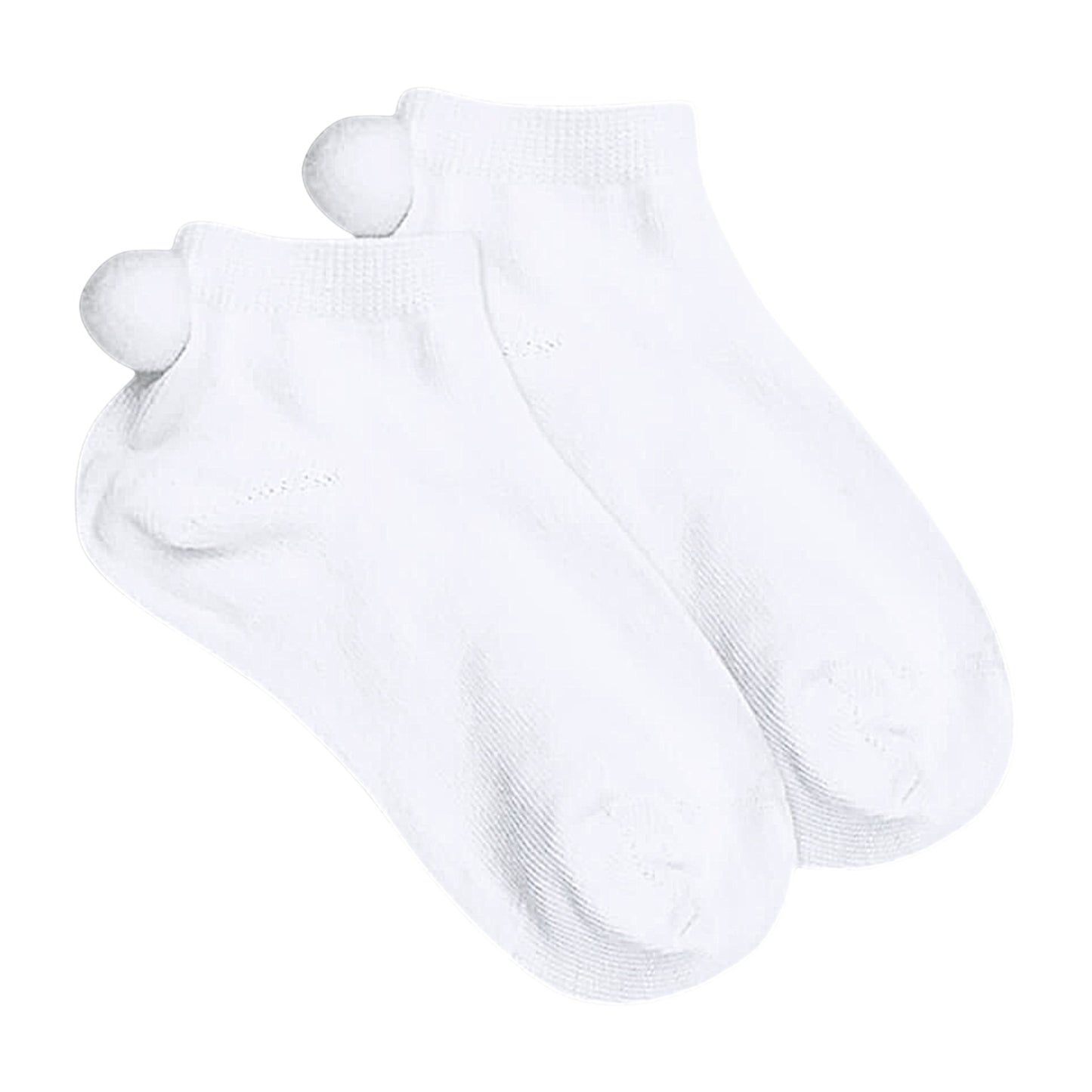 Jefferies Socks Smooth Toe Pom Pom Low Cut Socks