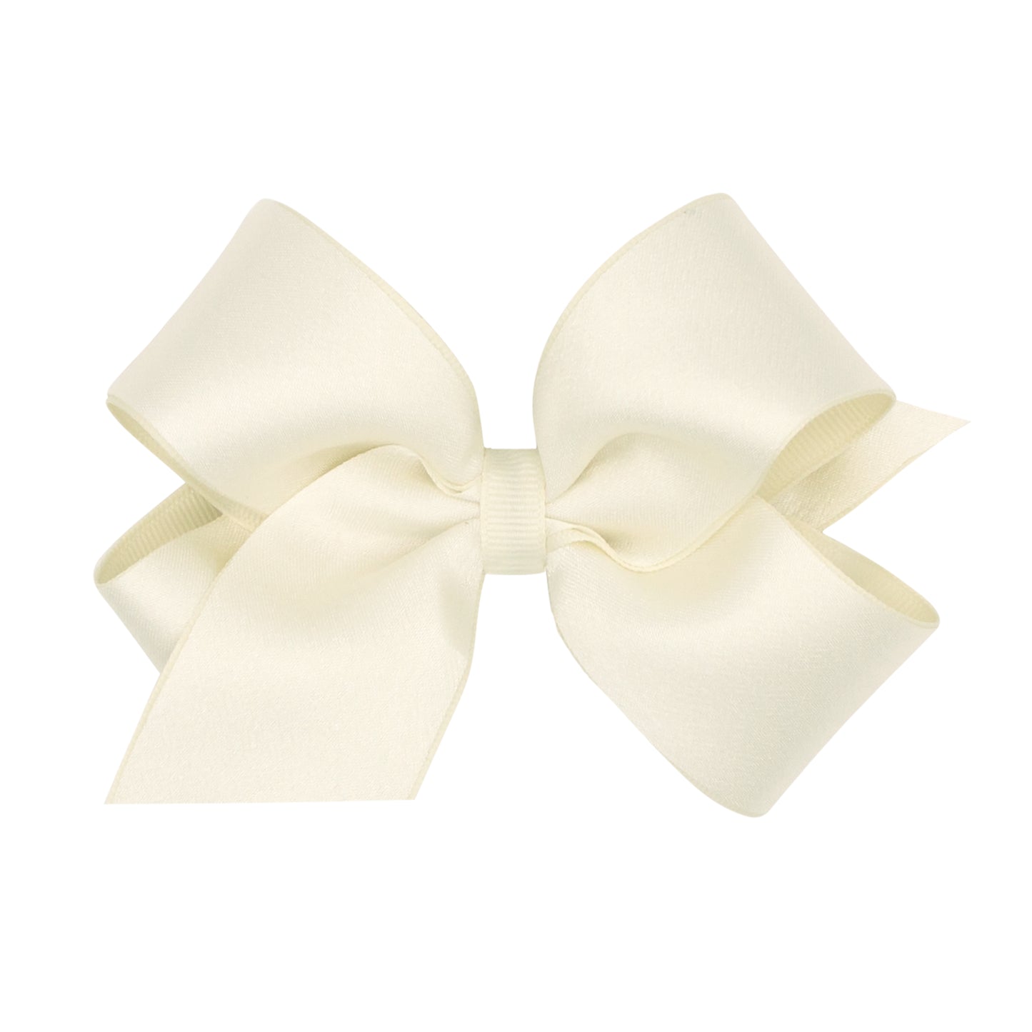 Wee Ones Medium Crepe Satin with Grosgrain Underlay Hair Bow