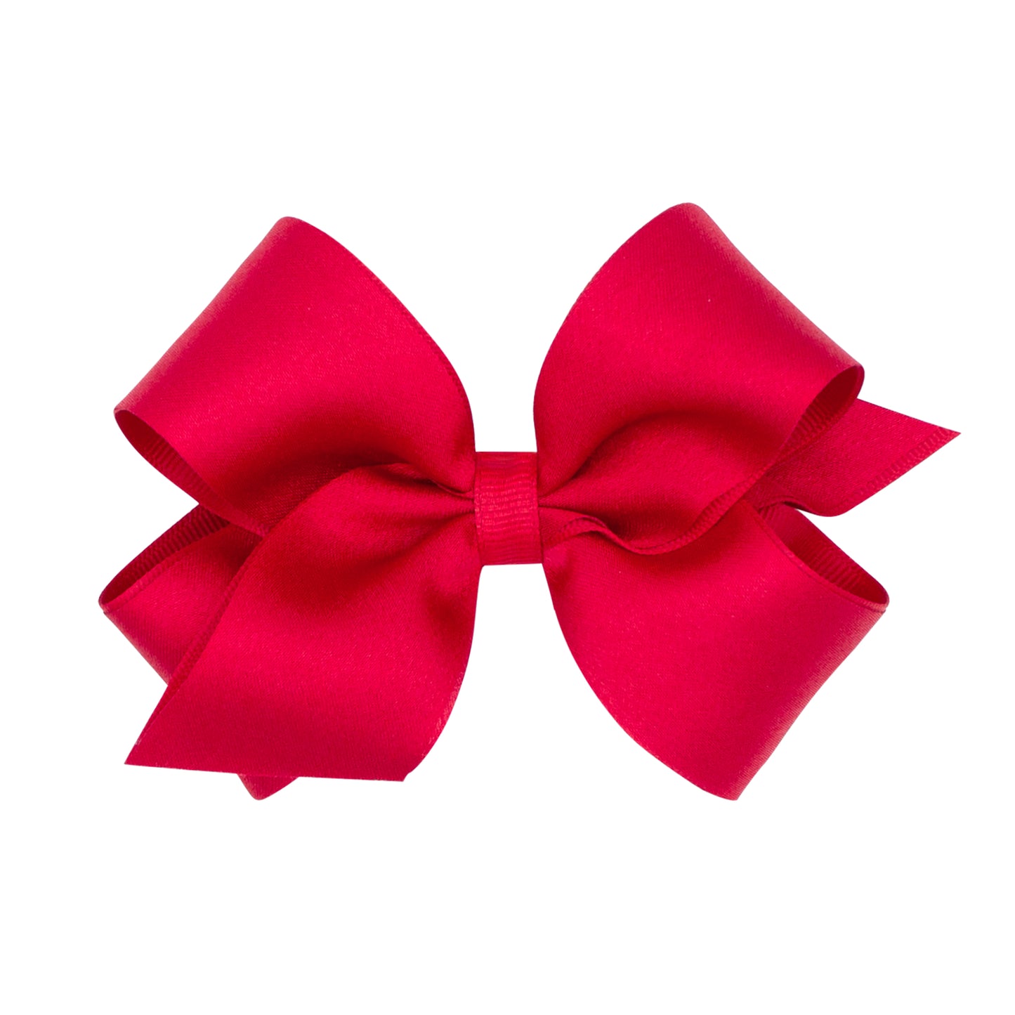 Wee Ones Medium Crepe Satin with Grosgrain Underlay Hair Bow