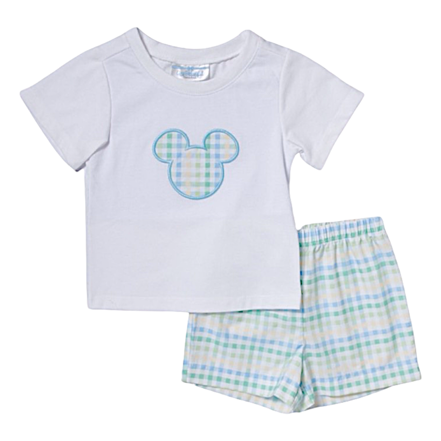 City Beautiful Mouse Applique Short Set