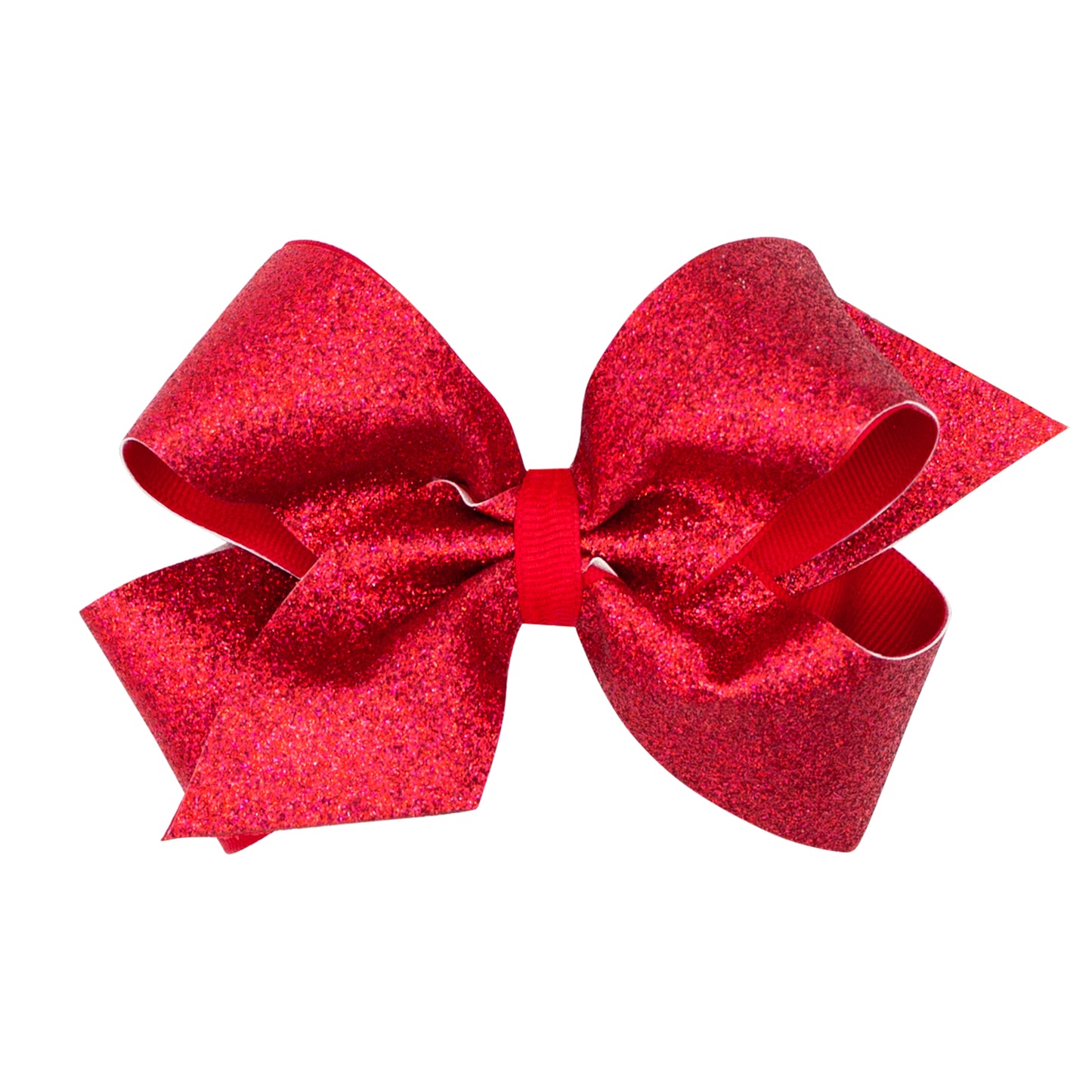 Wee Ones Medium Glitter Vinyl with Grosgrain Underlay Hair Bow