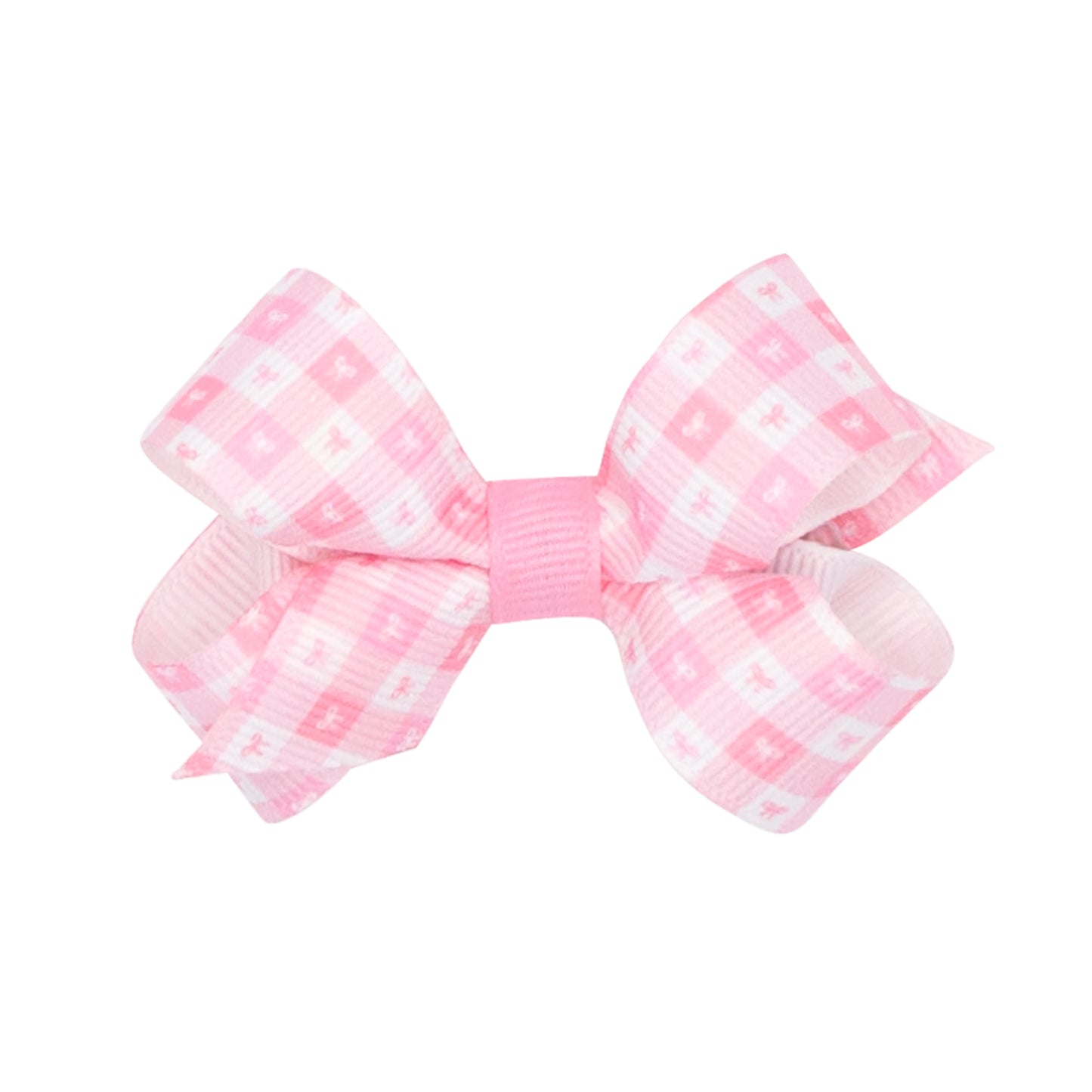 Wee Ones Mini Bow Print Grosgrain Hair Bow