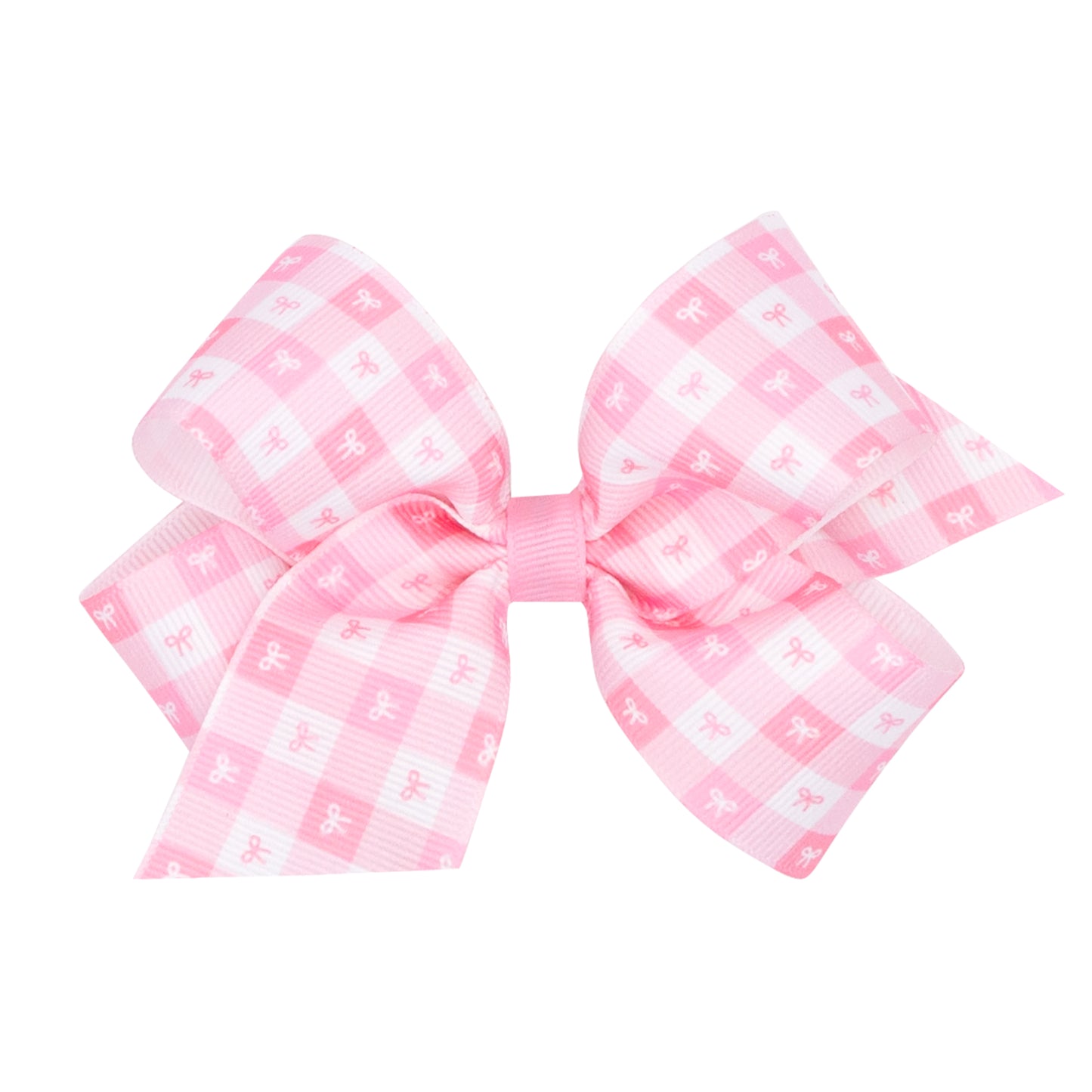 Wee Ones Medium Bow Print Grosgrain Hair Bow