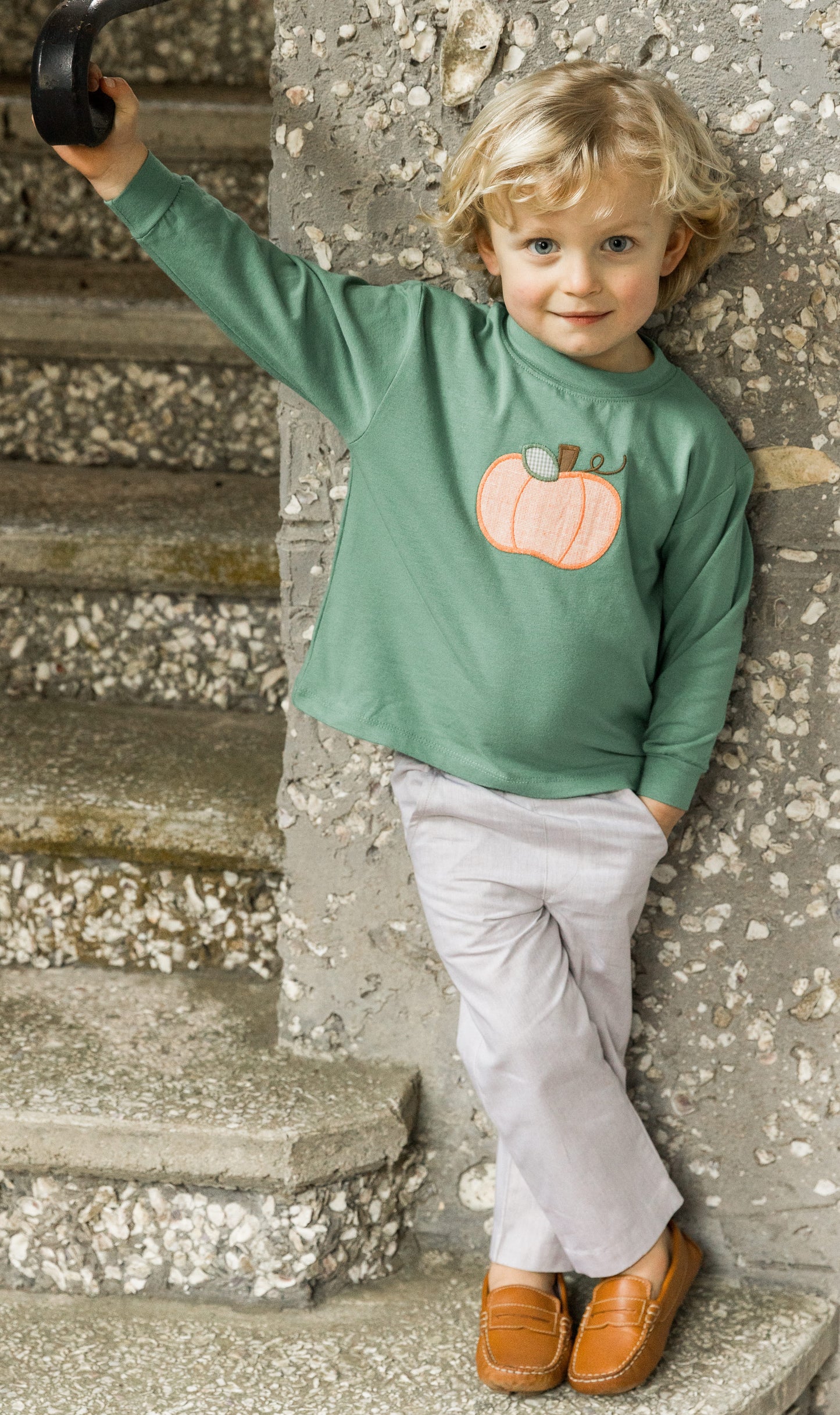 Bailey Boys Pumpkin Pant Set