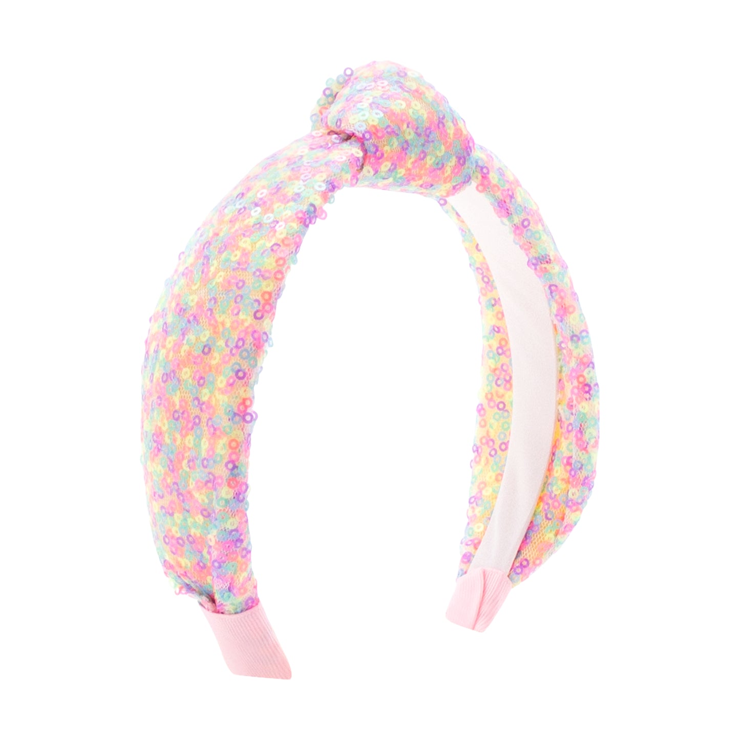 Wee Ones Confetti Sequin Padded Knot Headband