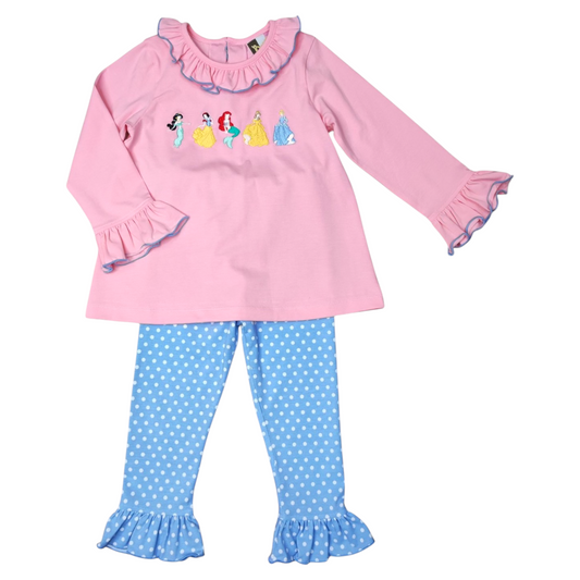 Banana Split Princess Party Ruffle Pant Set