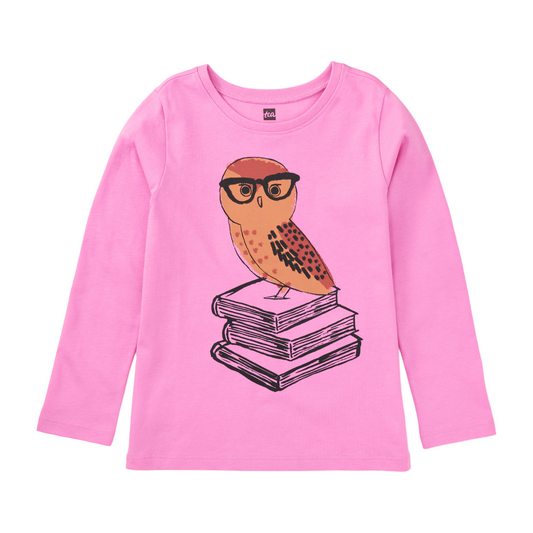 Tea Studious Owl Graphic Tee