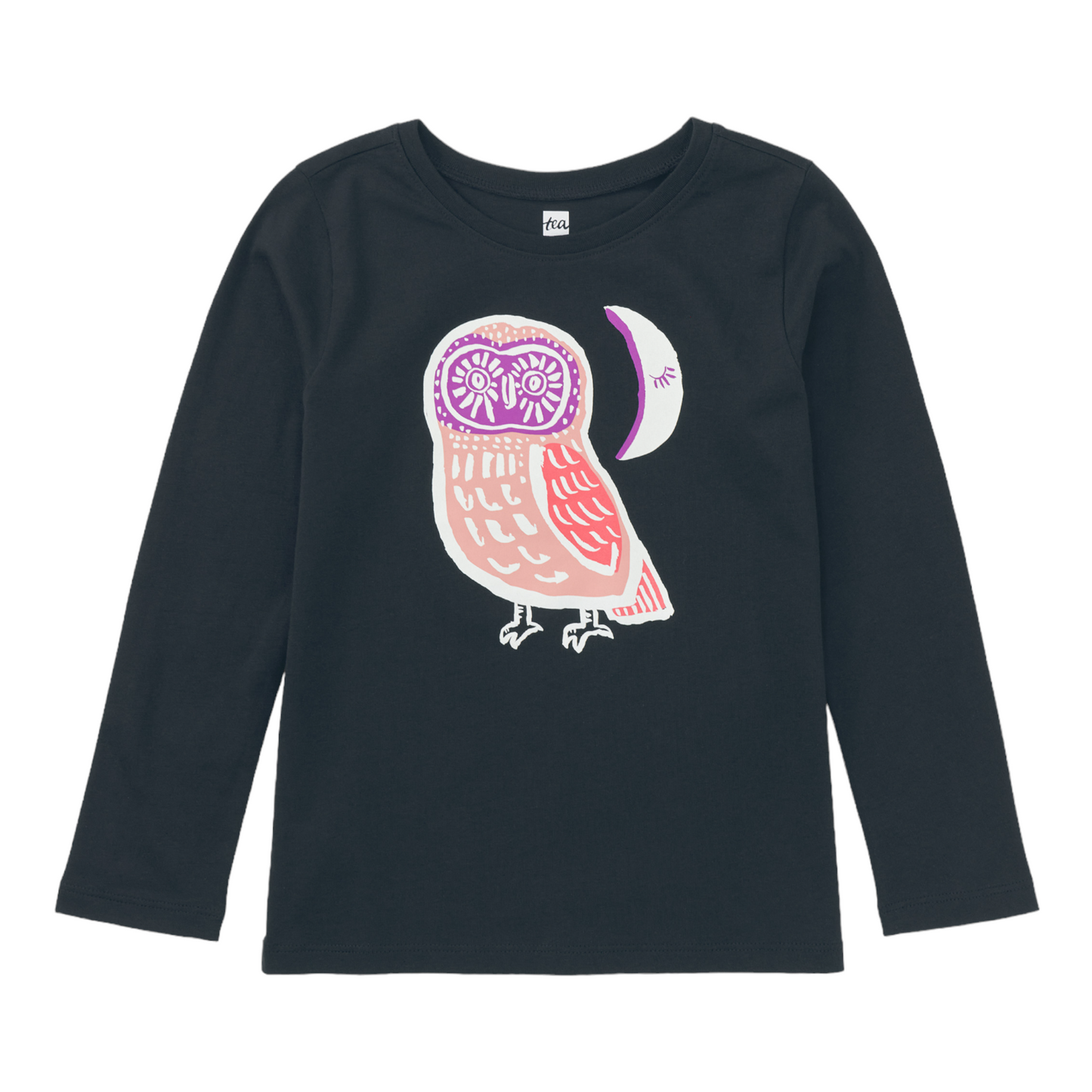 Tea Cute Hoot Glow Graphic Tee