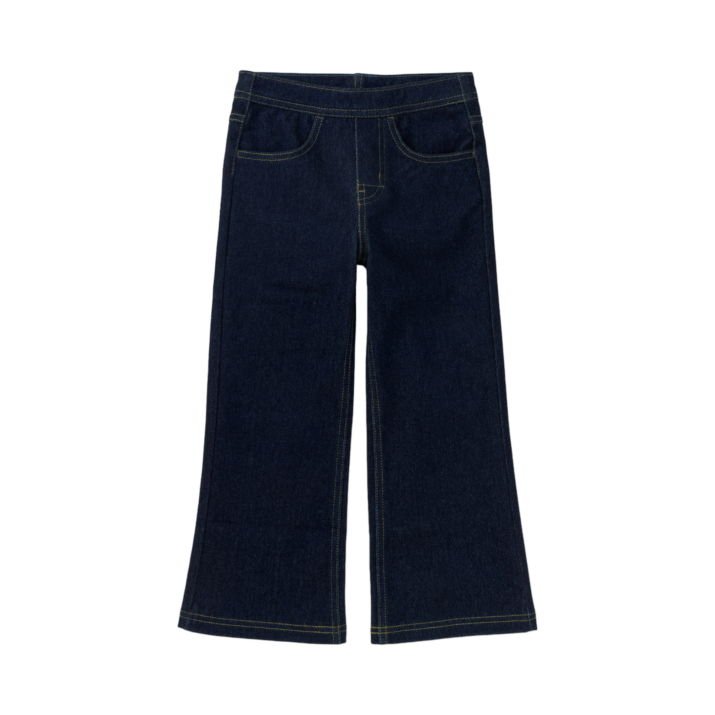 Tea Denim-Like Flare Pants