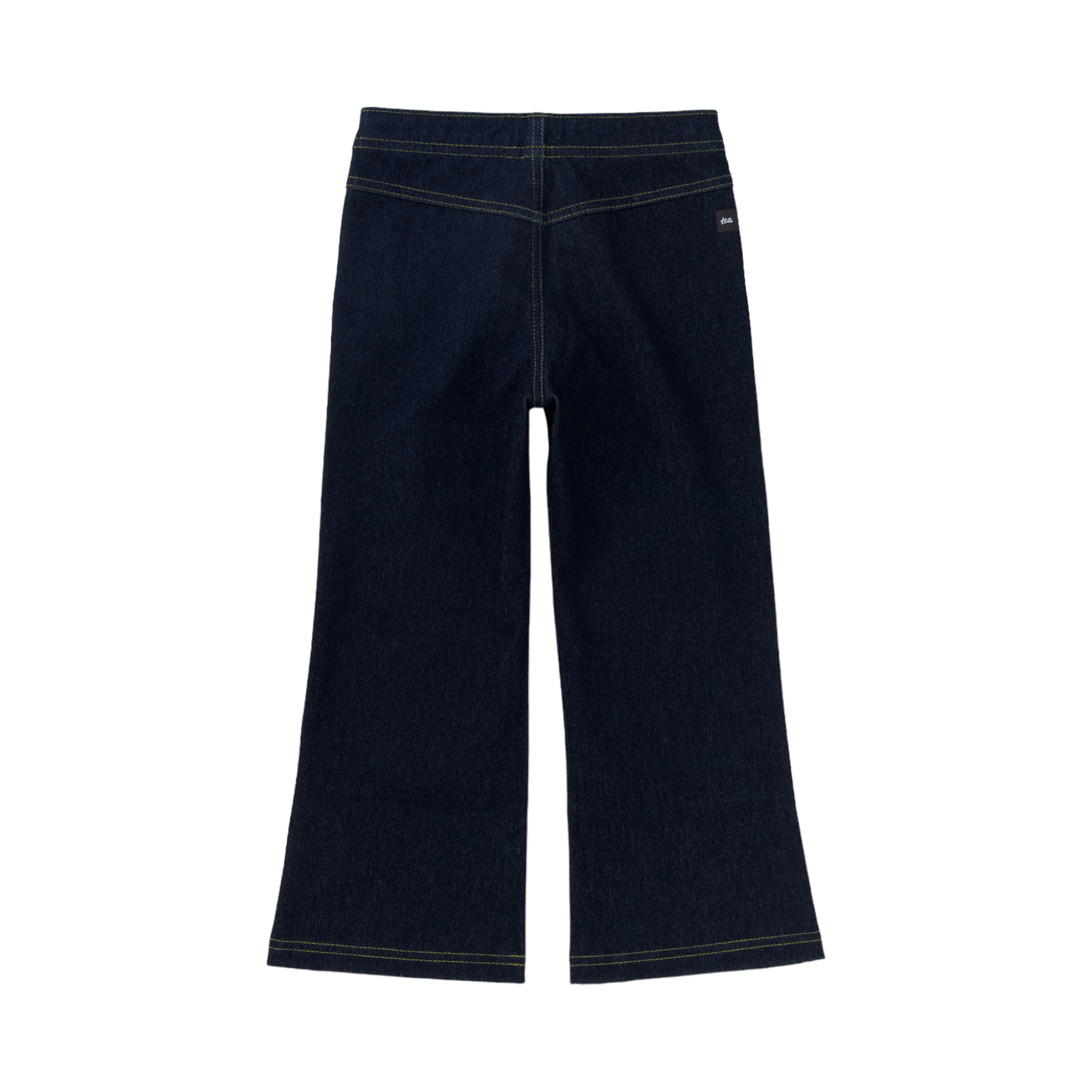 Tea Denim-Like Flare Pants