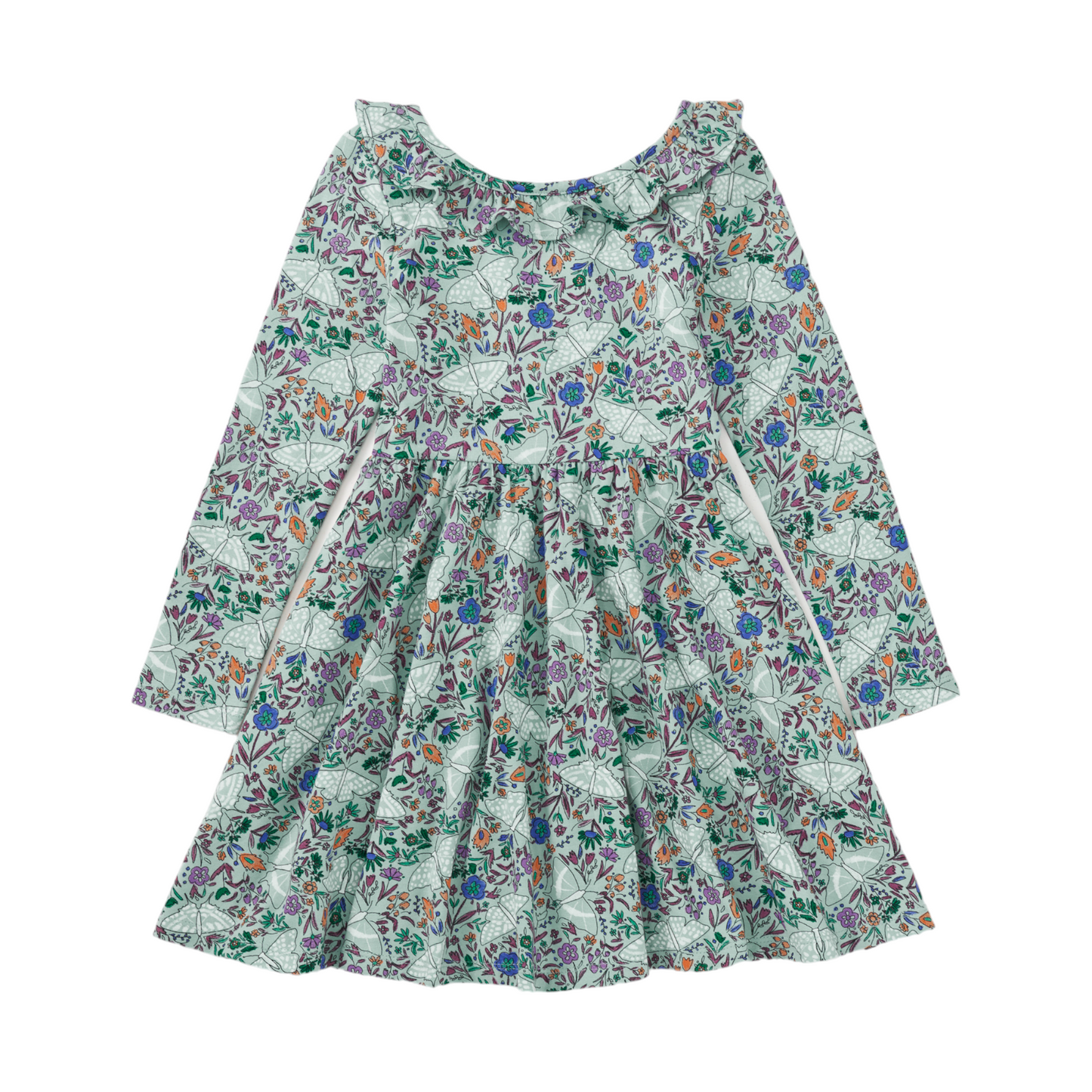 Tea Ruffle Collar Ballet Dress