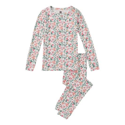 Tea Butterfly & Tulips Goodnight Lounge Wear Set