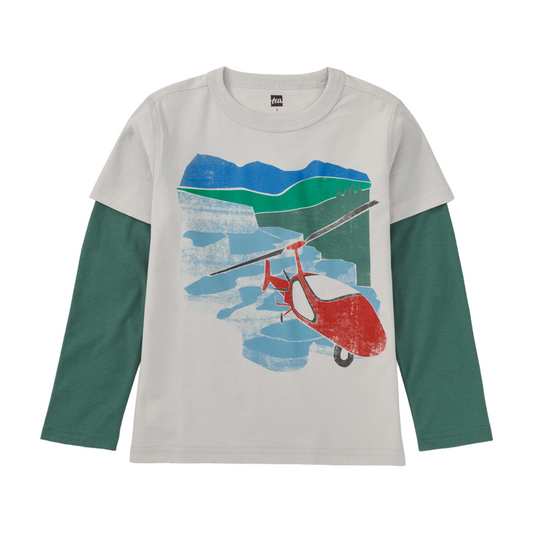 Tea Helicopter Layered Tee