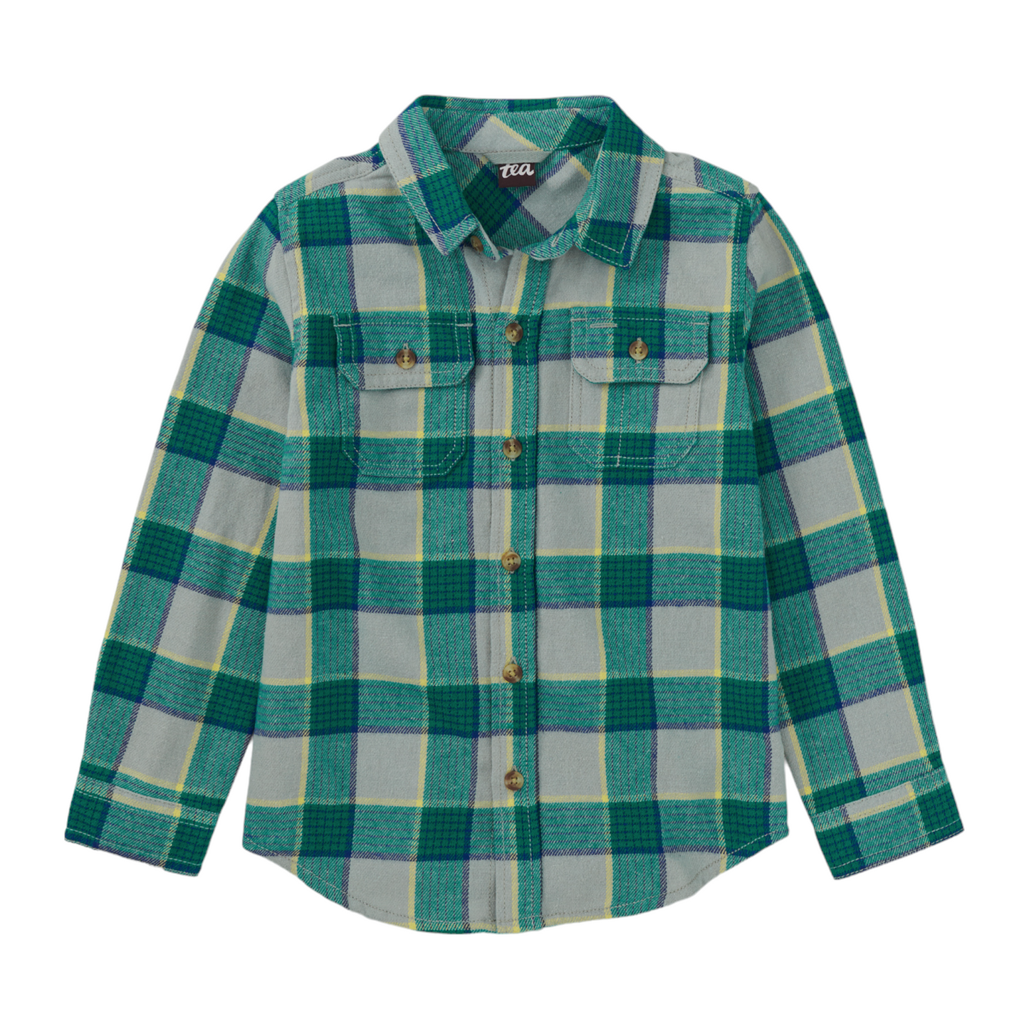 Tea Flannel Button Up Shirt