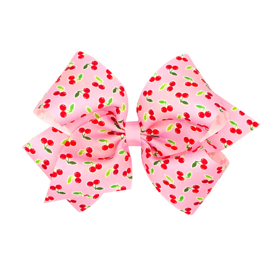Wee Ones King Sweet Treats Print Grosgrain Hair Bow
