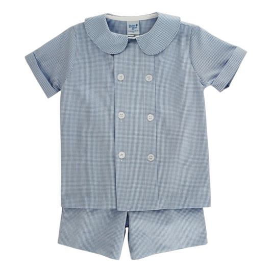 Bailey Boys Microcheck Dressy Short Set