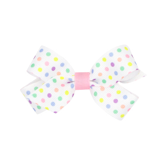 Wee Ones Mini Easter Print Grosgrain Hair Bow