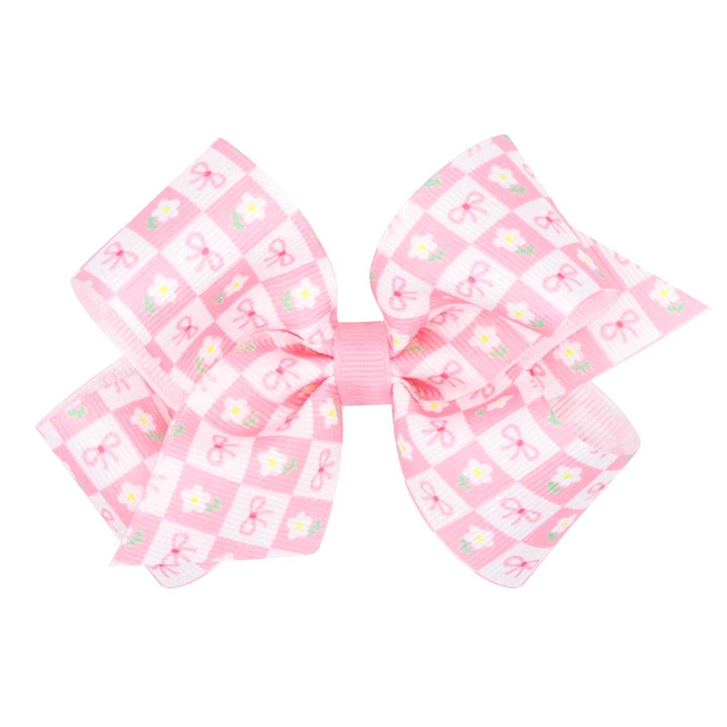 Wee Ones Medium Easter Print Grosgrain Hair Bow