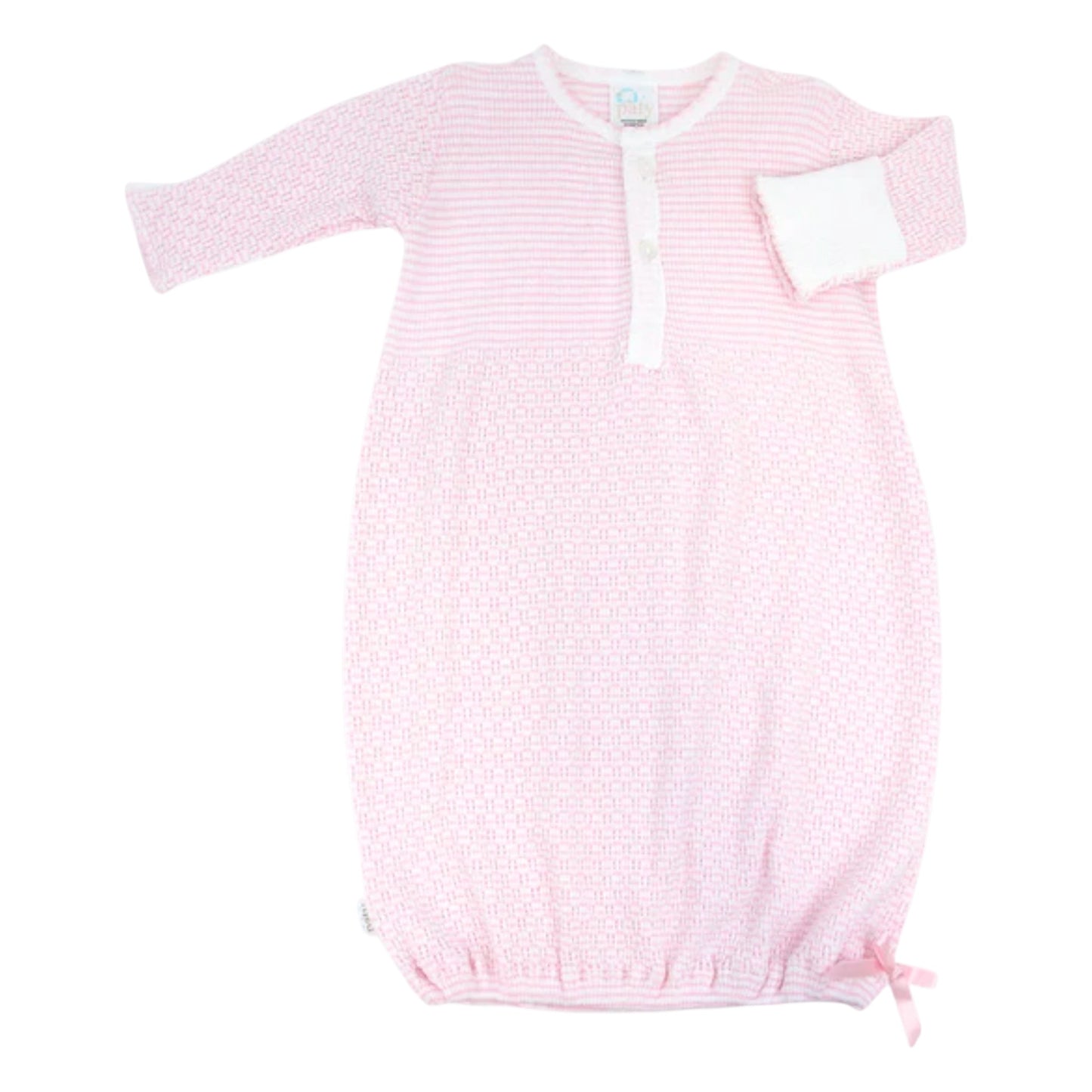 Paty, Inc. Knit Placket Gown