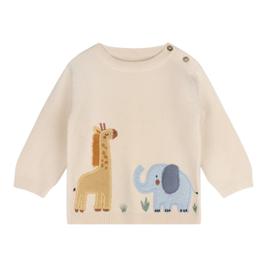 Viverano Organics Safari Applique Knit Sweater