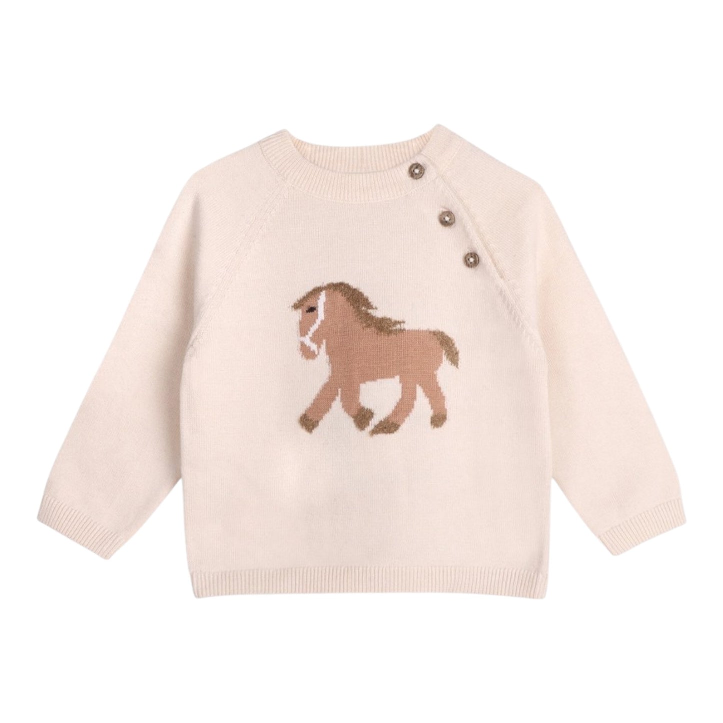 Viverano Organics Horse Jacquard Knit Sweater