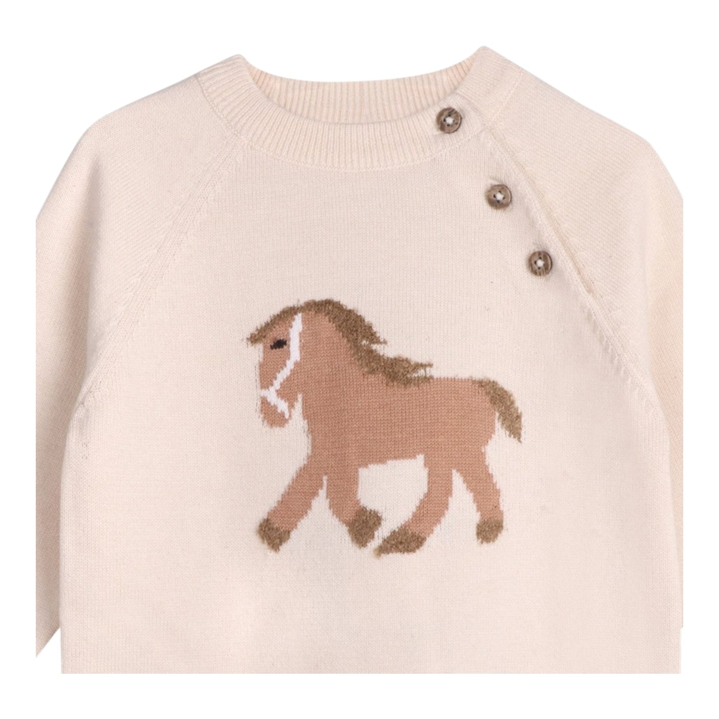 Viverano Organics Horse Jacquard Knit Sweater