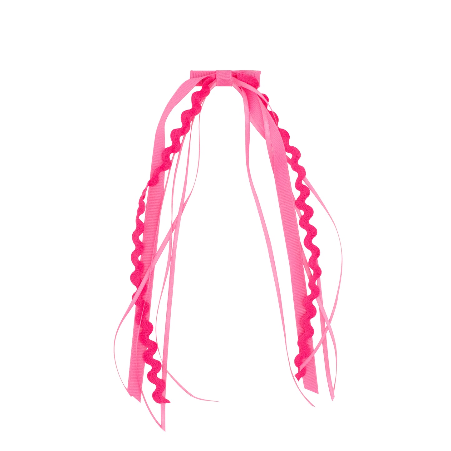 Wee Ones Grosgrain and Ric-Rac Ribbon Streamer Hair Clip