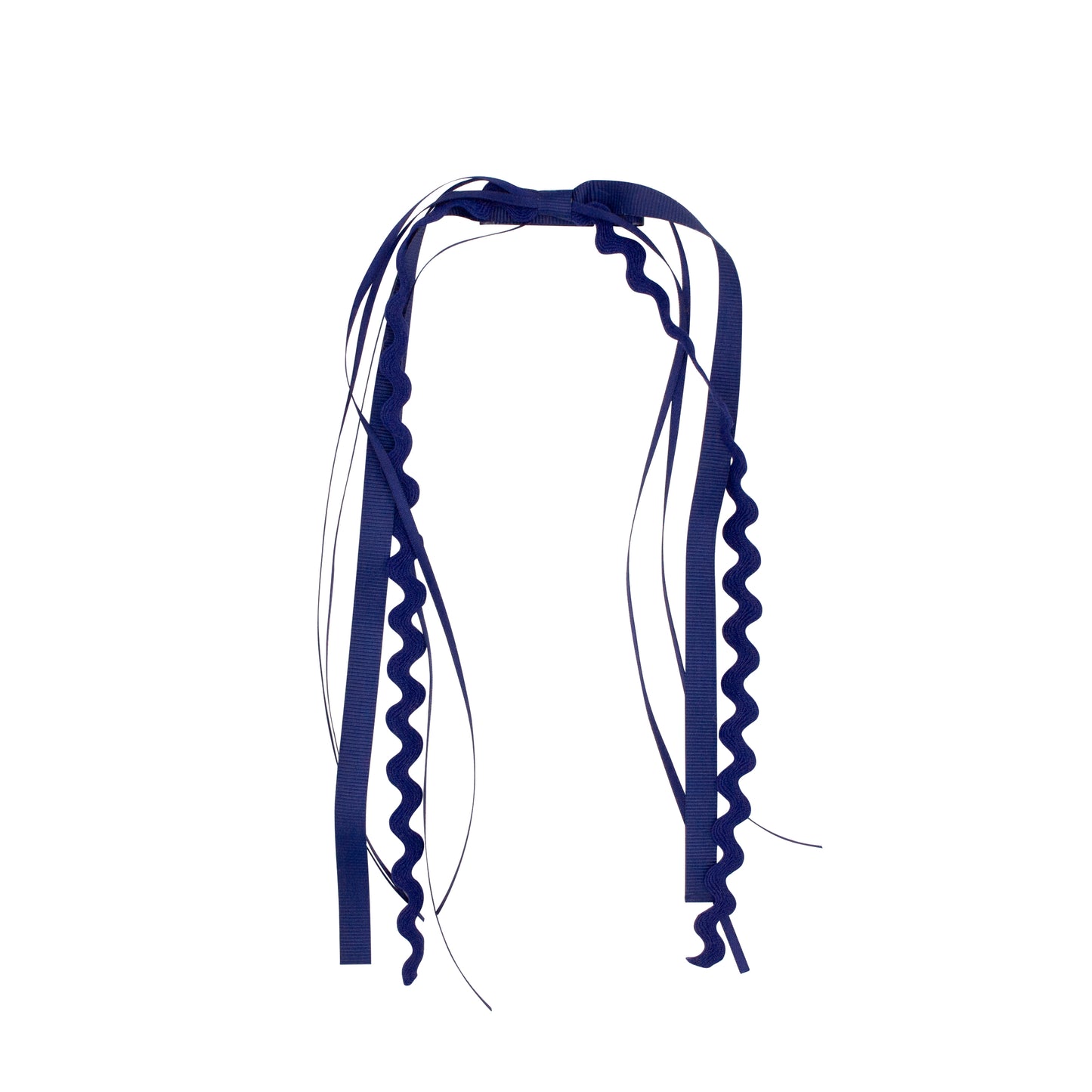 Wee Ones Grosgrain and Ric-Rac Ribbon Streamer Hair Clip