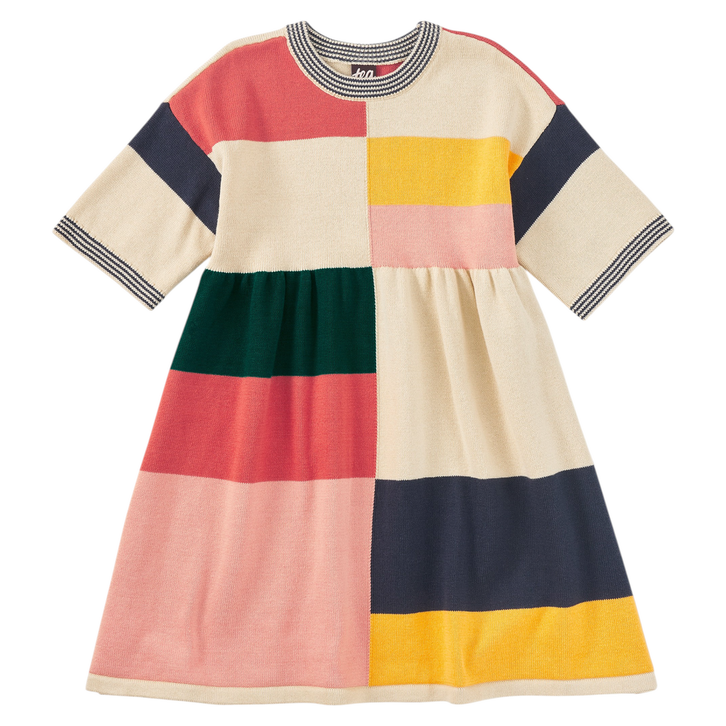 Tea Colorblock Sweater Dress