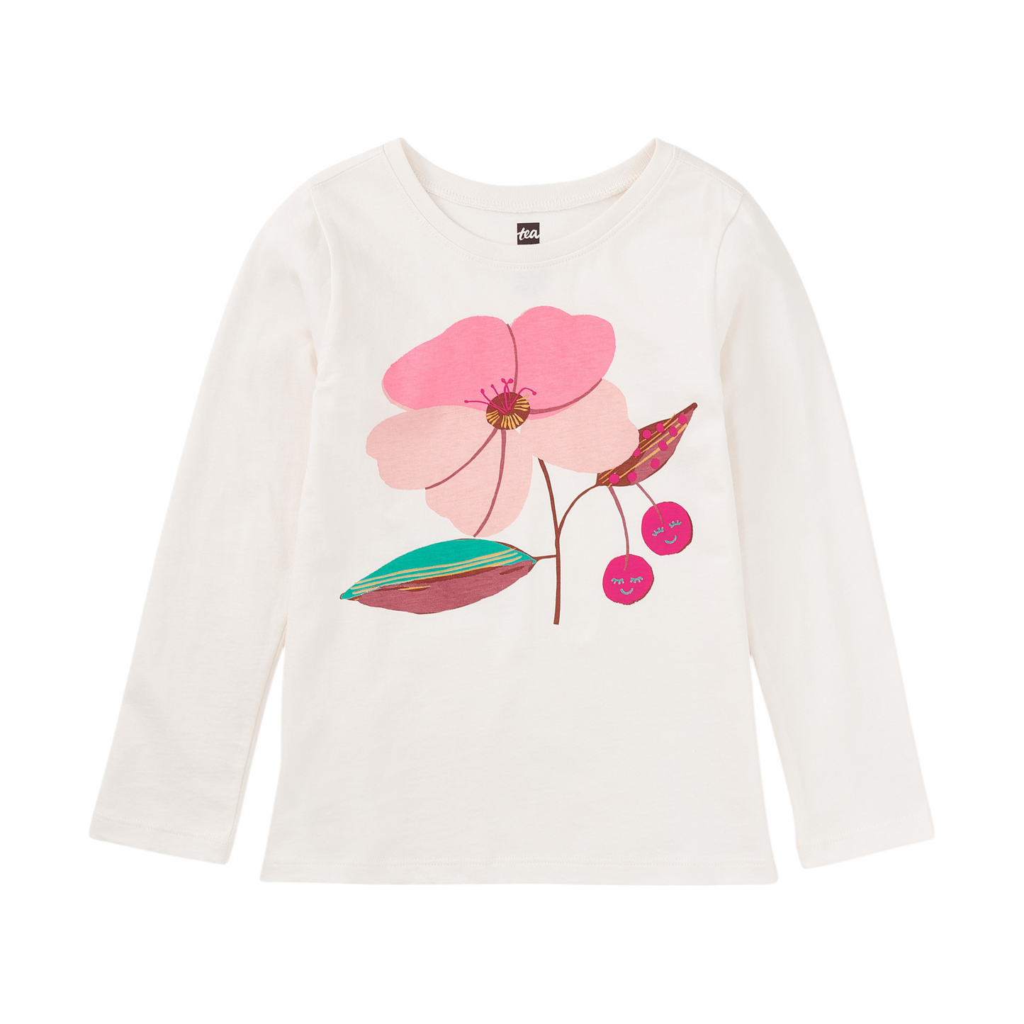 Tea Cherry Blossom Graphic T-Shirt